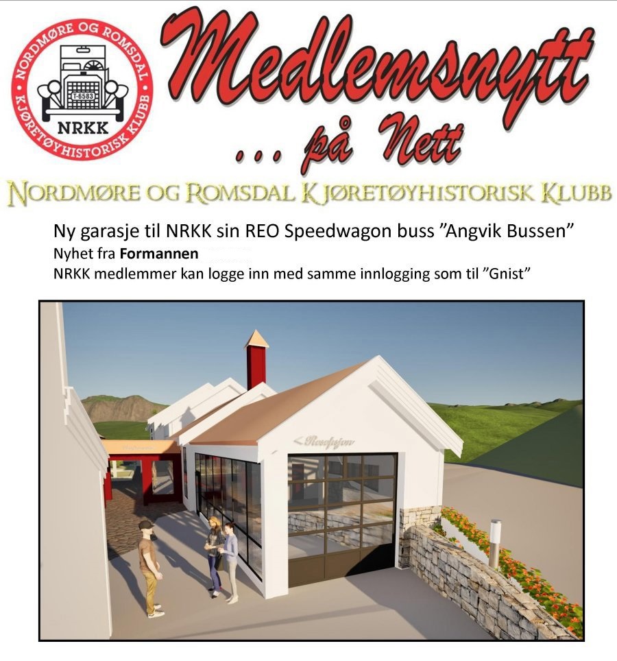 Åpning av ny buss garasje til Reo Speedwagon